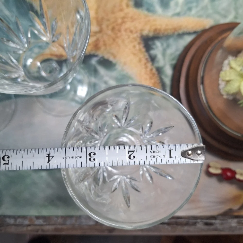 Crystal set of 4 wine water stems